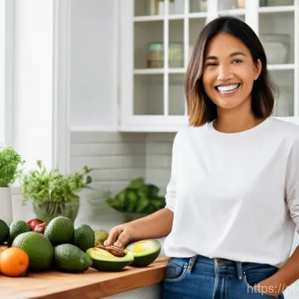 플렉시테리언 식단에서의 스트레스 관리 - **Prompt:** A vibrant and inviting kitchen scene, bathed in warm, natural light. A diverse array of ...