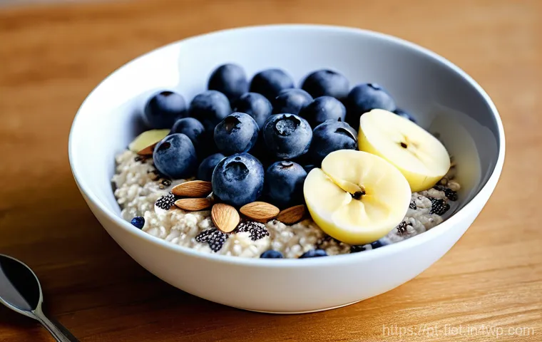 플렉시테리언 식단에서의 필수 섬유소 섭취 - **A Vibrant Flexitarian Feast:**
    A beautifully composed overhead shot of a colorful, fiber-rich ...