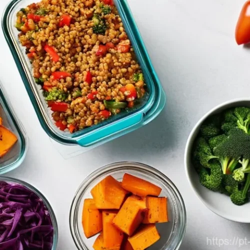 플렉시테리언 식단과 요리 기법의 변화 - **Prompt:** A bright, inviting kitchen bathed in natural light. A cheerful, casually dressed person,...